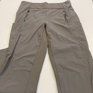 Athleta khaki  front zipper pocket pants